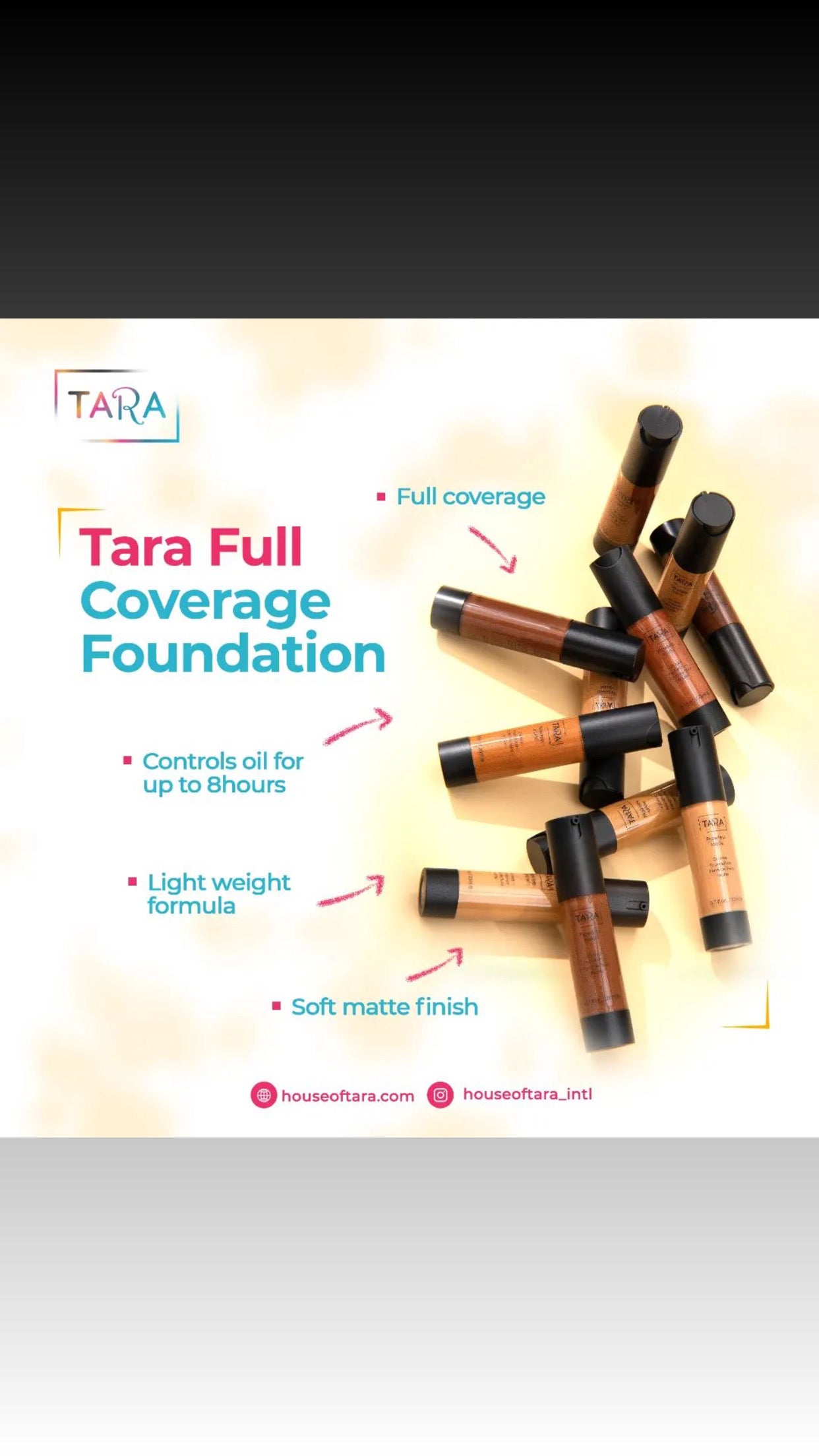Tara Full Coverage Matte Foundation