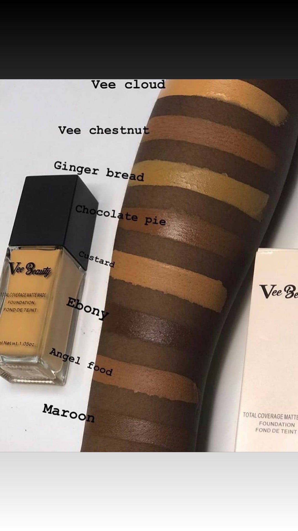 Vee Beauty Total Coverage Matte Foundation