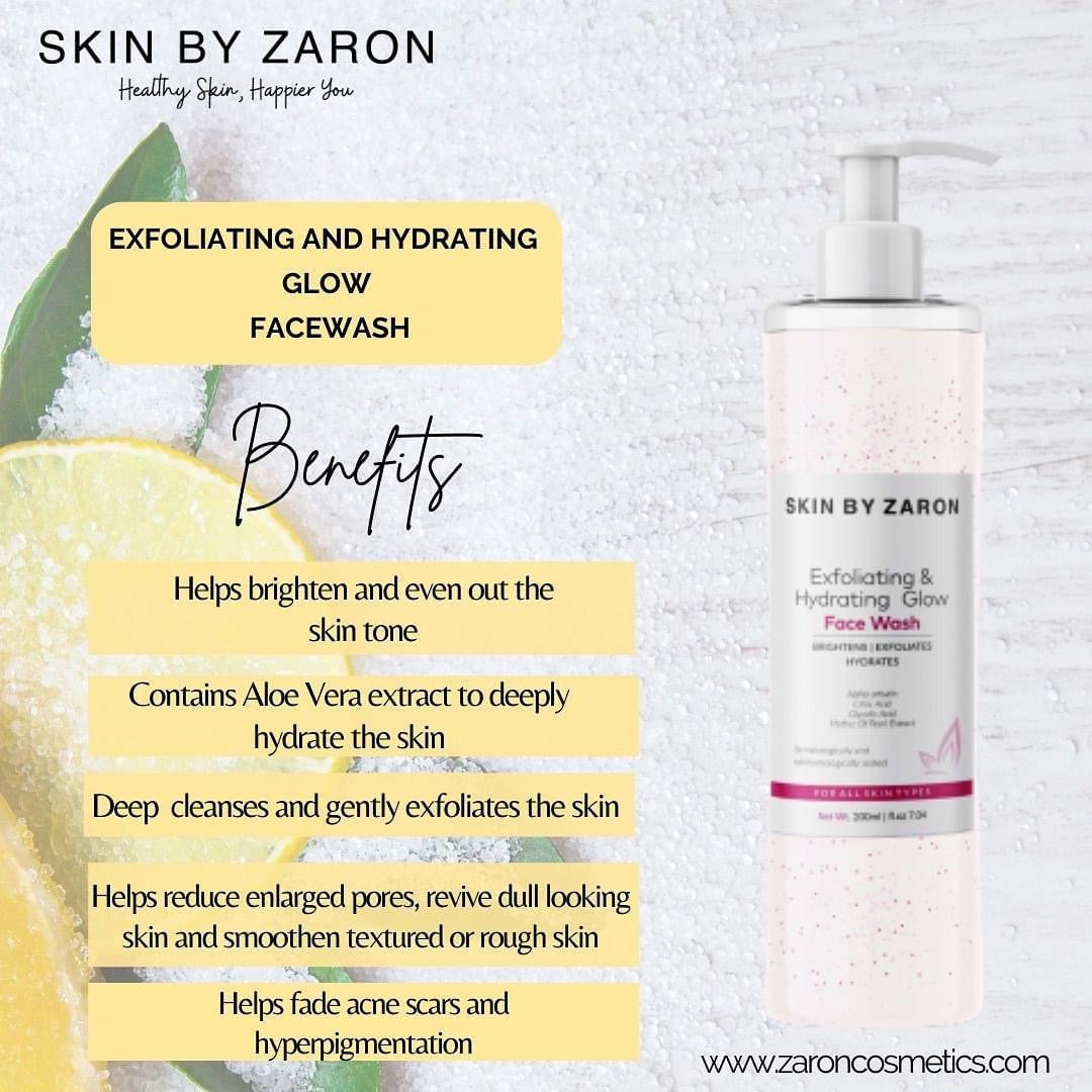 Skin By Zaron  Exfoliating and Hydrating  Face Wash